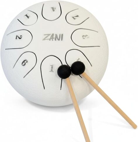 axGear Rain Drum Steel Tongue Drum 6 بوصة 8 ملاحظات الصك in Saudi Arabia