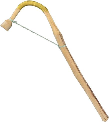 Africa Heartwood Project Beater for African Talking Drum - Hand-Carved Stick, Solid Wood, Curved End - Made in Ghana - 12" x 0.75" x 0.75" in Saudi Arabia