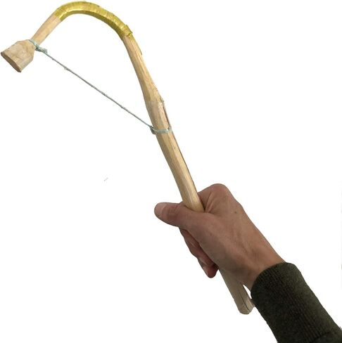 Africa Heartwood Project Beater for African Talking Drum - Hand-Carved Stick, Solid Wood, Curved End - Made in Ghana - 12" x 0.75" x 0.75" in Saudi Arabia