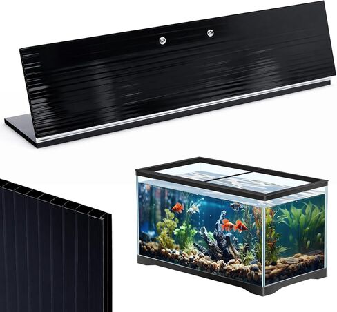 Sieral Clear Aquarium Canopy Set Polycarbonate Greenhouse Panels 23.07 x 11.69 x 0.24 Inch for 15/20H/55 Gallon Fish Tank Without with Center Brace Aquariums Cover Fish Tank Lid in Saudi Arabia