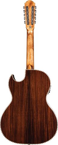 Oscar Schmidt OH32SEQN Acoustic Electric Bajo Quinto with Bag, Quilt Natural in Saudi Arabia