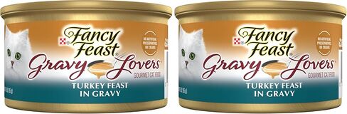 Purina Fancy Feast Gravy Lovers Turkey Feast Grilled Gourmet Cat Food in Wet Cat Food Gravy - (Pack of 24) 3 oz. Cans in Saudi Arabia