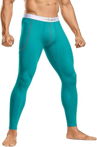 Men's Thermal Tight Underwear with Pouch Scrotum Support Hammock Slim Long Johns in Kuwait