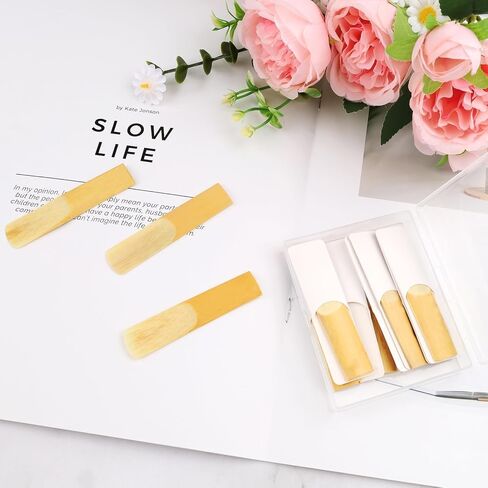 10PCS Alto Saxophone Reeds Strength 2.5, Professional Eb Sax Reeds with Precision Cutting for Clear Sound, Individually Wrapped Reeds for Beginners and Professional Saxophone Players Kit in Saudi Arabia