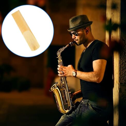 10PCS Alto Saxophone Reeds Strength 2.5, Professional Eb Sax Reeds with Precision Cutting for Clear Sound, Individually Wrapped Reeds for Beginners and Professional Saxophone Players Kit in Saudi Arabia