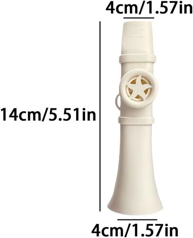 Saxophone mouth flute, simple piccolo, easy to learn instrument suitable for beginners to learn and imitate, white in Saudi Arabia
