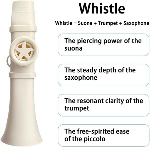 Saxophone mouth flute, simple piccolo, easy to learn instrument suitable for beginners to learn and imitate, white in Saudi Arabia