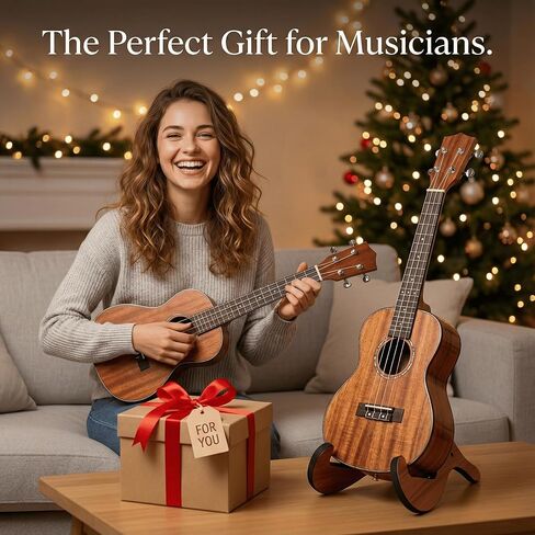 حامل القيثارة الخشبي، حامل أرضي محمول قابل للطي وخالي من الرائحة للكمان والمندولين والبانجو وجميع أحجام القيثارة (سوبرانو، حفلة موسيقية، تينور، باريتون) in Kuwait