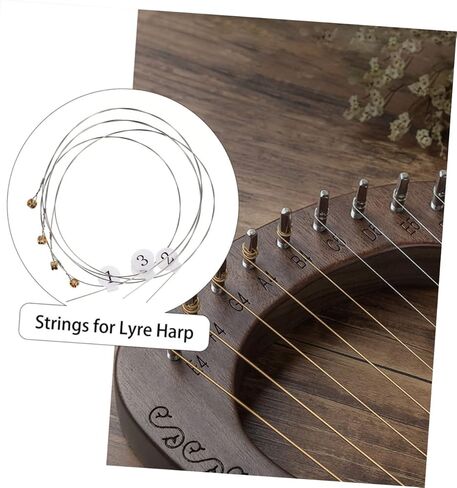 16 قطعة سلسلة Lyre مجموعة كاملة من سلاسل Autoharp لاستبدال Lyre Harp التوتر القياسي جودة الصوت الجميلة مضمونة in Saudi Arabia