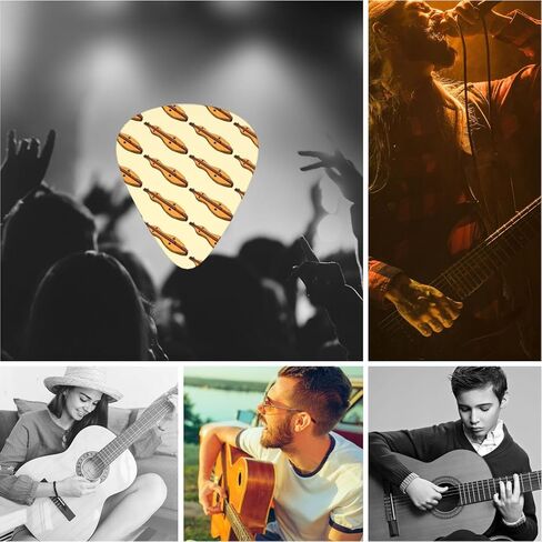 أعواد جيتار كلاسيكية (12 قطعة) للجيتار الكهربائي، والجيتار الصوتي، والمندولين والباس (مقاس واحد، السنطور) in Kuwait