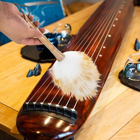 فرشاة تنظيف من BESPORTBLE Guqin، فرشاة غبار، منفضة أدوات خشبية، ملحقات تنظيف الجيتار Dulcimer Guzheng، مقاس 14.56 بوصة in Saudi Arabia