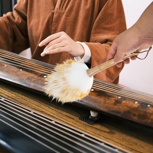 فرشاة تنظيف من BESPORTBLE Guqin، فرشاة غبار، منفضة أدوات خشبية، ملحقات تنظيف الجيتار Dulcimer Guzheng، مقاس 14.56 بوصة in Saudi Arabia