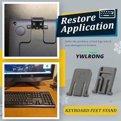 2Pack Keyboard Stand Feet Legs for Logitech K270 K260 K275 K200 MK270 MK260 Wireless Keyboard Feet Stand Replacement with Tools in Kuwait