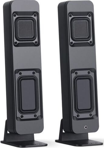 DROP BMR1 V2 Nearfield Monitors - Compact Desktop Speakers, BMR Drivers, Bluetooth & Analog Connectivity, Wide Soundstage, Wired/Wireless Powered Speakers for PC & Home Audio - Black in Saudi Arabia