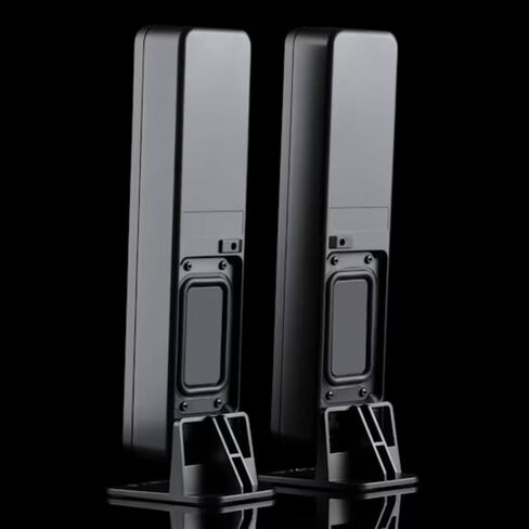 DROP BMR1 V2 Nearfield Monitors - Compact Desktop Speakers, BMR Drivers, Bluetooth & Analog Connectivity, Wide Soundstage, Wired/Wireless Powered Speakers for PC & Home Audio - Black in Saudi Arabia