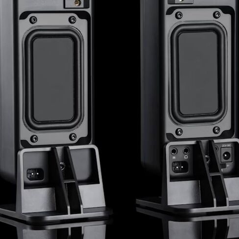 DROP BMR1 V2 Nearfield Monitors - Compact Desktop Speakers, BMR Drivers, Bluetooth & Analog Connectivity, Wide Soundstage, Wired/Wireless Powered Speakers for PC & Home Audio - Black in Saudi Arabia