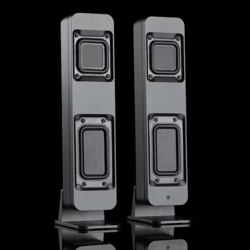 DROP BMR1 V2 Nearfield Monitors - Compact Desktop Speakers, BMR Drivers, Bluetooth & Analog Connectivity, Wide Soundstage, Wired/Wireless Powered Speakers for PC & Home Audio - Black in Saudi Arabia
