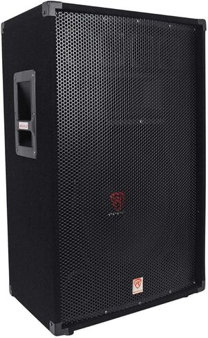 Rockville RSG15.4 Bundle: (2) 15 in 3-Way 1500W Peak / 750W RMS 4-Ohm Passive DJ PA Speakers, (2) Tripod Speaker Stands, 2X 20 ft 1/4 in to SpeakOn Cables, for Live Sound and Events, 4-Items in Saudi Arabia