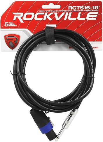 حزمة Rockville SPGN108: (2) 10 بوصات بلاستيك ABS سلبي 200 وات RMS / 800 وات ذروة لكل منها (زوج 1600 وات) 8 أوم DJ PA مكبرات صوت، زوج حامل ثلاثي الأرجل RVSS2-TSNL4، كابلات، حقائب، 4 عناصر in Saudi Arabia