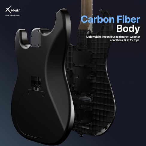 Enya XMARI Smart Electric Guitar with Built-in DSP Effects, 4 Presets, USB-C OTG Recording, Headphone Output, Custom Ceramic Pickups, Carbon Fiber Body, with Gig Bag, Strap, Cable & Picks in Saudi Arabia