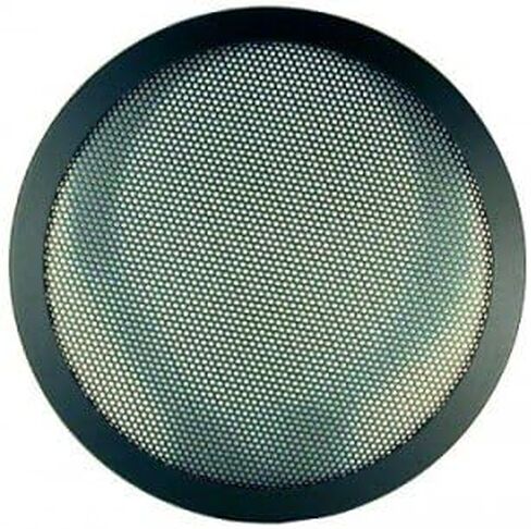 1PAIR 6.5 INCH CAR SPEAKER WOOFER STEEL MESH GRILL W/ SPEED CLIPS SCREWS GT-6.5 - BLACK in Kuwait