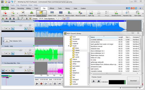 برنامج MixPad المجاني للتسجيل متعدد المسارات وبرنامج خلط الموسيقى [تنزيل] in Kuwait