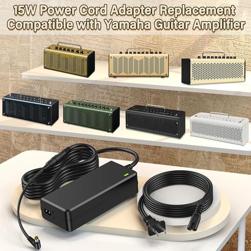 15V Charger Fit for Yamaha THR10 Guitar Combo Amplifier, Power Cord AC Adapter for Yamaha THR10C THR10X THR5 THR5A THR10 II THR10II WL THR30II WL THR30IIA Desktop Guitar Amplifier Modeling Amp in Saudi Arabia