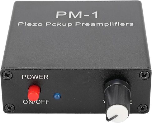 Tangxi Piezo Pickup Preamplifier, High Impedance & Low Noise, PM1 Headphone Amplifier Preamp for Guitar, Violin, Ukulele, with Rechargeable Battery in Kuwait