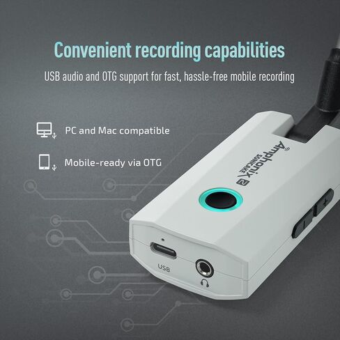 SONICAKE Guitar Headphone Amp - 50 Factory Presets, 9 Effect Modules, App Control, USB Audio Recording, Rechargeable Portable Electric Guitar Amplifier for Home Practice & Performance, Amphonix 2 in Kuwait