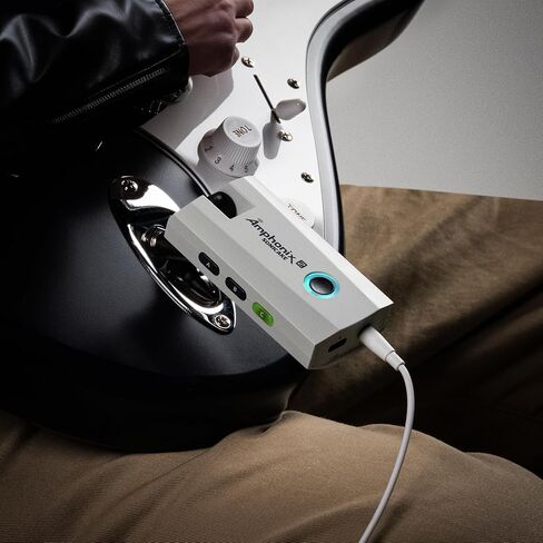 SONICAKE Guitar Headphone Amp - 50 Factory Presets, 9 Effect Modules, App Control, USB Audio Recording, Rechargeable Portable Electric Guitar Amplifier for Home Practice & Performance, Amphonix 2 in Kuwait