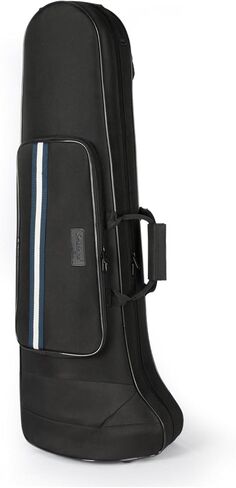 Trombone Case for Bb/F Tenor Trombone with F Attachment, Nylon Material 600D Tenor Trombone Contoured Case, Built-in Backpack Straps Trombone Gig Bag in Kuwait