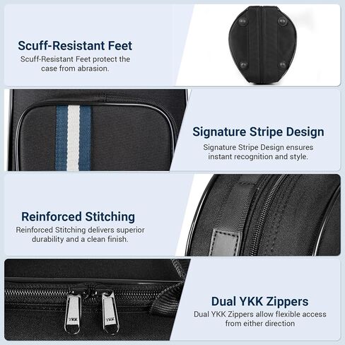 Trombone Case for Bb/F Tenor Trombone with F Attachment, Nylon Material 600D Tenor Trombone Contoured Case, Built-in Backpack Straps Trombone Gig Bag in Kuwait