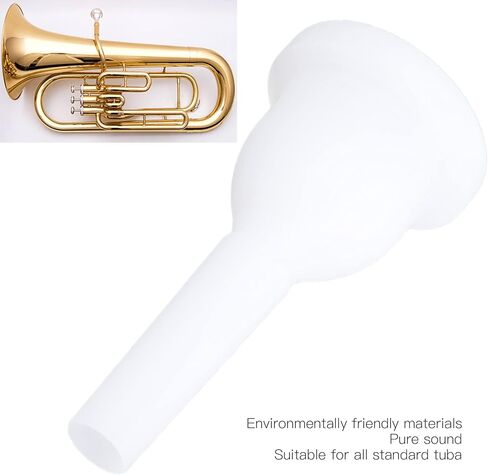 MT20 Tuba Mouthpiece, High Density Tuba Mouth Piece, ABS Plastic MT20 Tuba Instrument Accessory for Beginners, Professional Tubas Players, 3.77x1.85x0.51in in Kuwait