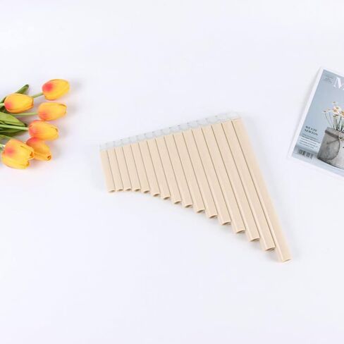 Vaguelly Portable 18-Pipe Pan Flute in C Key Professional Panpipe Musical Instrument for Beginners School & Folk Music Performance in Kuwait