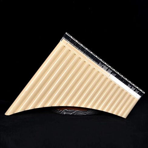 Vaguelly Portable 18-Pipe Pan Flute in C Key Professional Panpipe Musical Instrument for Beginners School & Folk Music Performance in Kuwait