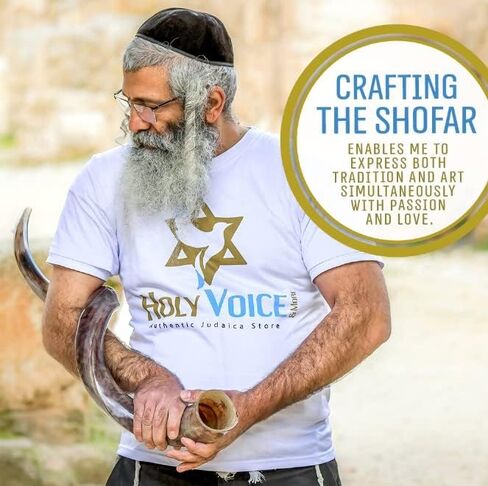 Kosher Kudu Shofar Horn from Israel 24"-28" – Traditional Half Polished Kudu Yemeni Shofar - Holy Voice Easy Blowing Ancient Jewish Musical Instrument. in Kuwait