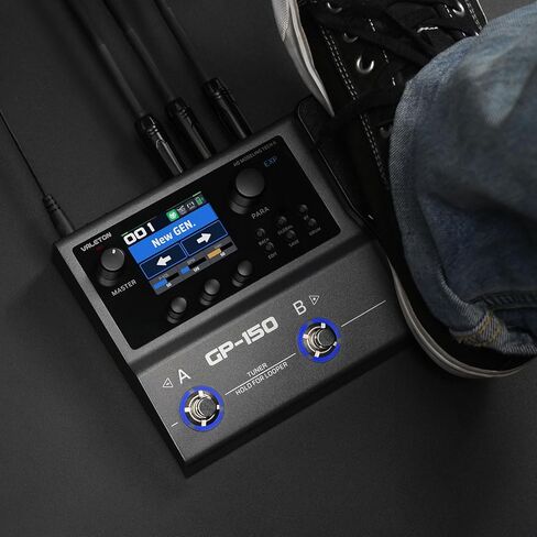 Valeton GP-150 Multi-Effects Guitar Processor with HD Modeling, 200+ Effects, Built-In Battery, IR & NAM Support, Expression Pedal, USB Audio Interface in Kuwait