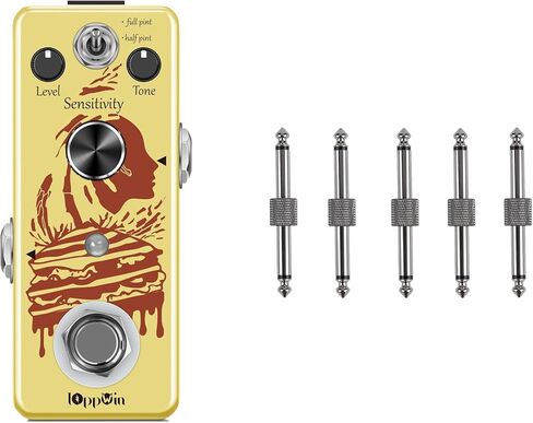 Optical Compressor Pedal & IOppWin 5-Pack 6.35mm Mono Male to Male Patch Cables in Kuwait