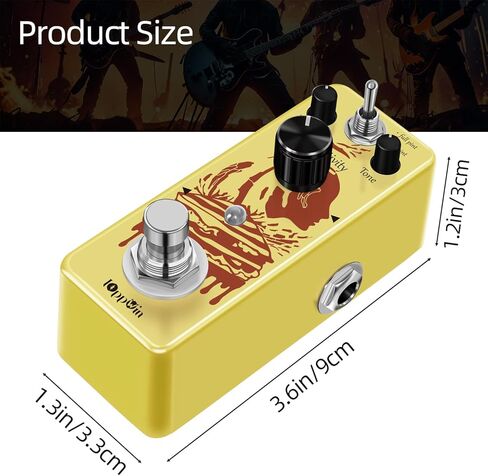 Optical Compressor Pedal & IOppWin 5-Pack 6.35mm Mono Male to Male Patch Cables in Kuwait