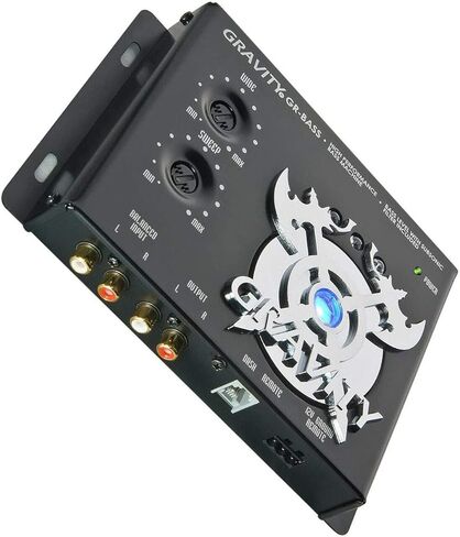 Genuine New Gravity GR-BASS Car Audio Digital Bass Processor, Bass Maximizer & Sound Restoration w/ Bass Knob Lighted bass restoration display - Output level: 13.5v in Kuwait