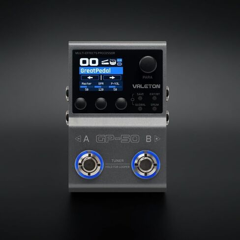 Valeton GP-50 SnapTone Multi-Effects Processor Pedal, IR Loader & Neural Amp Modeler, USB Audio Interface, Drum Machine & Looper, Bluetooth, 100+ FX, 100 Patches in Kuwait