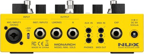 NUX DUAL LOOP STEREO Looper Pedal, Dual-Track Looper, Guitar Pedal for Electric Guitar, 4 Effects, 42 Rhythm Presets with 672 Rhythm Variations, 26 Hours Recording Time, 99 Phrase Memories in Saudi Arabia
