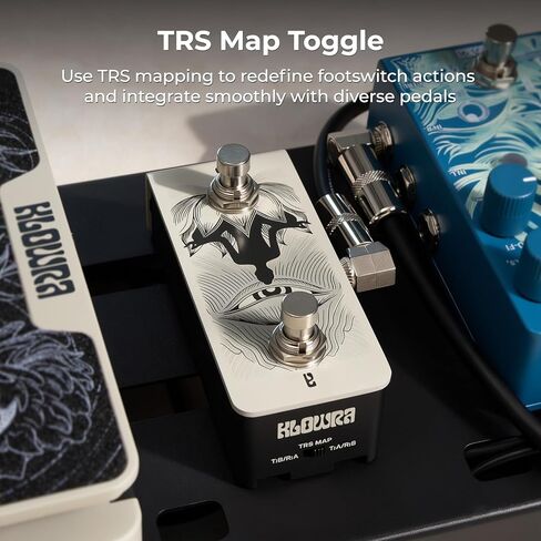 Anima Dual Footswitch Pedal - Dual Momentary TRS Footswitch Controller for Guitar Pedals, Passive Design, Includes TRS Cable, Compact Pedalboard Switch (Anima Khaki) in Saudi Arabia