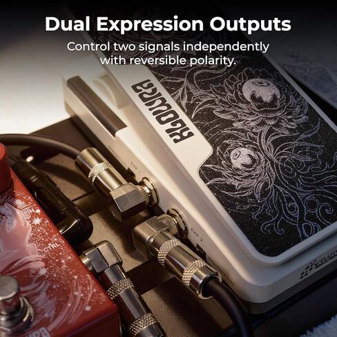 Mantra Dual Expression Pedal, Klowra x Hotone, Passive EXP with 2 Independent Outputs, Adjustable Polarity, Wide Compatibility for Guitar Pedals, Amps, Multi-Effects, MIDI Controllers in Kuwait