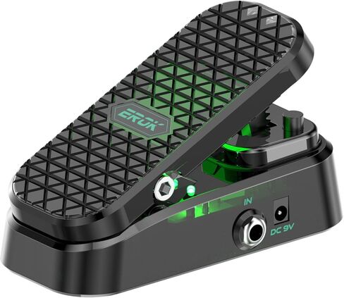 EROK MP-6 2-in-1 Wah & Volume Pedal for Electric Guitar, Custom RM-Type Shielded Inductor, Pure Analog Tone, Active Volume, 23° Stroke（Power Adapter Not Included） in Kuwait