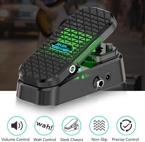 2 in 1 Wah Volume Guitar Effect Pedal, Dual Universal Expression Pedal for Keyboards, MIDI Keyboards/Controllers and Supported Guitar Effects Pedals, RM-Type Shielded Inductor for Superior Wah in Kuwait