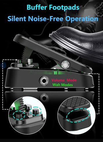 2 in 1 Wah Volume Guitar Effect Pedal, Dual Universal Expression Pedal for Keyboards, MIDI Keyboards/Controllers and Supported Guitar Effects Pedals, RM-Type Shielded Inductor for Superior Wah in Kuwait
