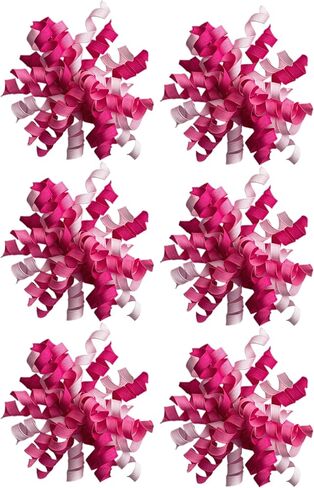 6pcs أقواس مجعد ذاتية اللصق ، 6 "أقواس مسبقة الصنع لالتفاف الهدايا ، قوس قوس قزح لزخرفة السلة ، زجاجة النبيذ ، أقواس حالية لعيد الميلاد ، الحفلات ، شهر الكبرياء ، الذكرى (قوس قزح ، 6 بوصات) in Kuwait