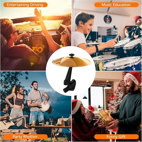 فتحة تهوية صنج السيارة، فتحة تهوية طبلة رمز السيارة، رمز طبل لوحة عدادات التصادم، أداة الآلات الموسيقية المضحكة هدية لمحبي موسيقى الطبول، مناسبة لجميع المركبات in Kuwait