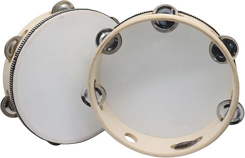 8 Inch Wood Tambourines for Adults Church, Handheld Tambourines with Jingle Bells Educational Musical Instruments, Adults, Church, School and Party in Saudi Arabia